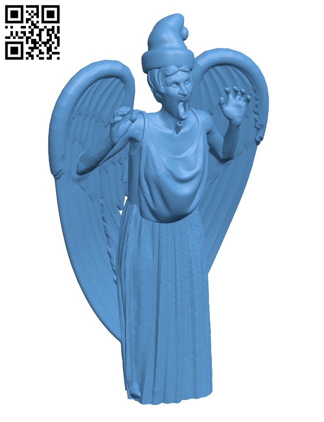 Christmas Weeping Angel H001395 file stl free download 3D Model for CNC and 3d printer