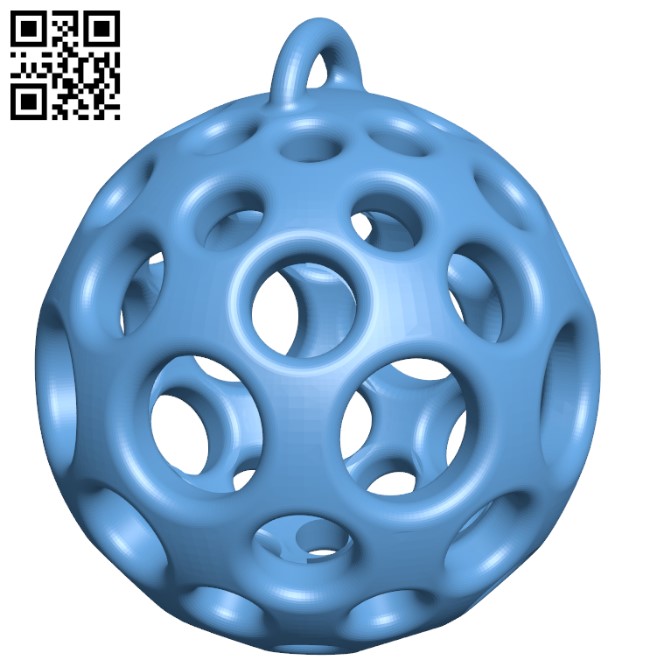 Christmas ball H001634 file stl free download 3D Model for CNC and 3d printer