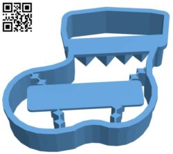 Christmas boot cookie cutter H001571 file stl free download 3D Model for CNC and 3d printer