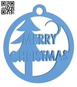 Christmas hanging ornament H001444 file stl free download 3D Model for CNC and 3d printer