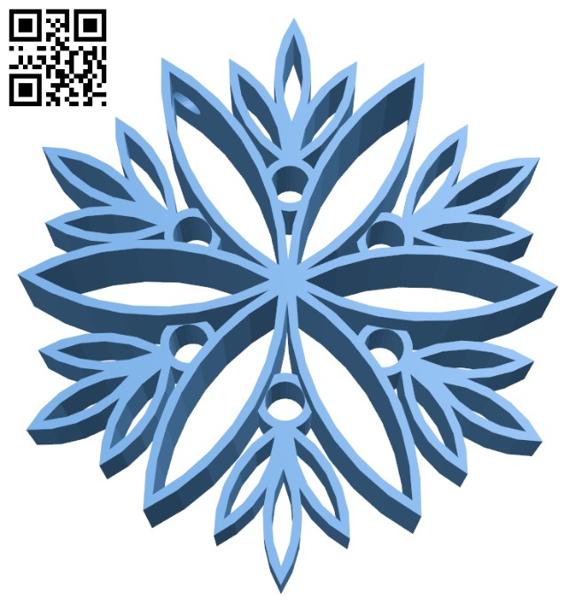 Christmas ornament H001446 file stl free download 3D Model for CNC and 3d printer