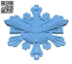 Christmas ornament – Holy Spirit H001688 file stl free download 3D Model for CNC and 3d printer