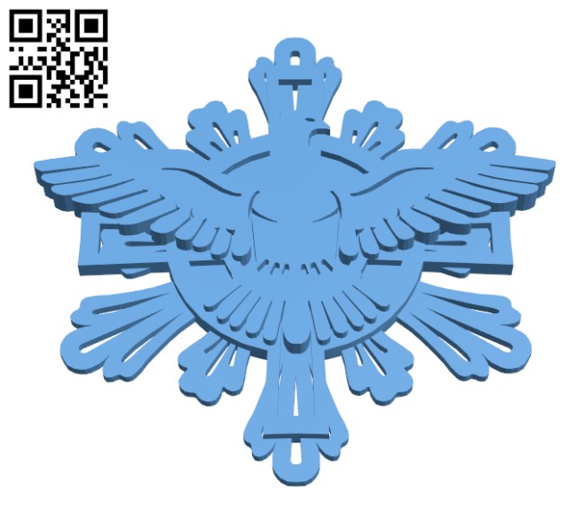 Christmas ornament - Holy Spirit H001688 file stl free download 3D Model for CNC and 3d printer