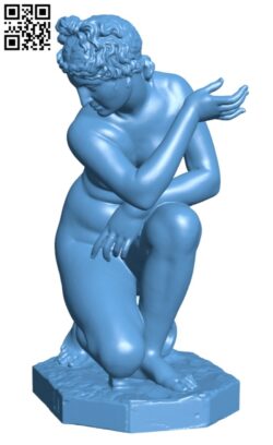 Crouching Venus H001981 file stl free download 3D Model for CNC and 3d printerq