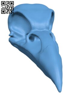 Crow’s Skull H001982 file stl free download 3D Model for CNC and 3d printer