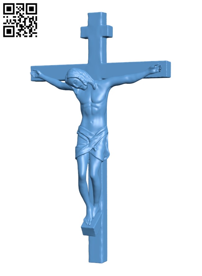 Crucifix H002219 file stl free download 3D Model for CNC and 3d