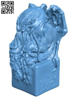Cthulhu Idol H001750 file stl free download 3D Model for CNC and 3d printer