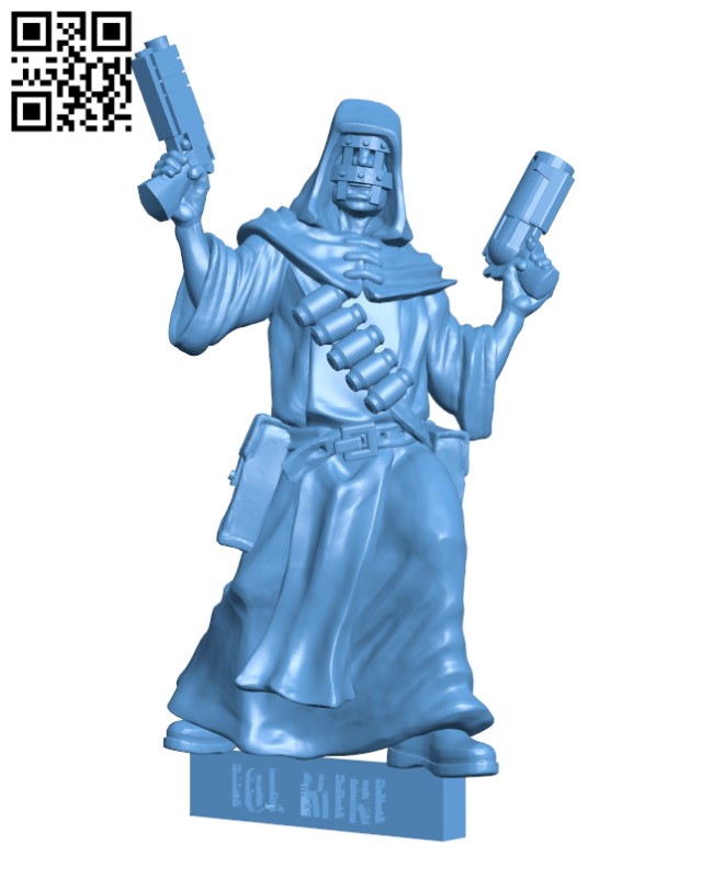 Cultist Gunslinger H002101 file stl free download 3D Model for CNC and 3d printer