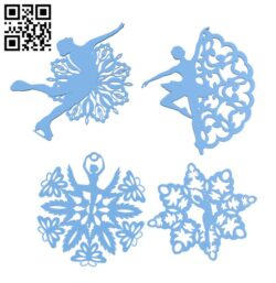 Dancing snowflakes H001930 file stl free download 3D Model for CNC and 3d printer