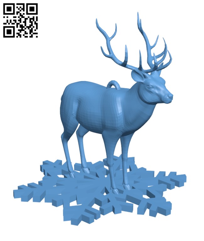 Decorative Reindeer H001455 file stl free download 3D Model for CNC and 3d printer