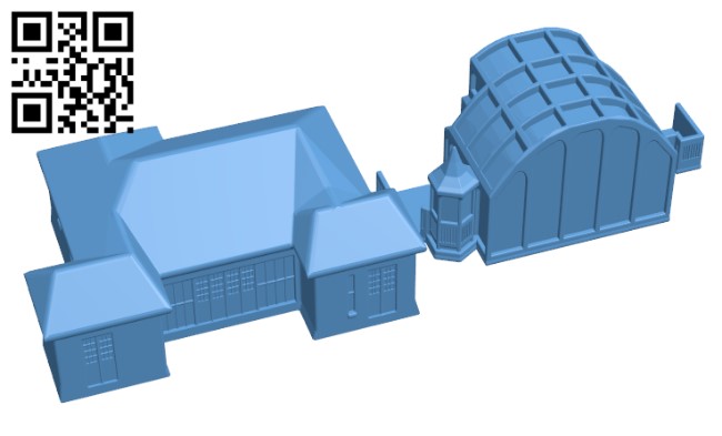 Del Viscaya Christmas Village House H001697 file stl free download 3D Model for CNC and 3d printer