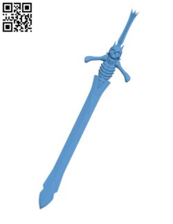 Devil May Cry Rebellion Sword H001518 file stl free download 3D Model for CNC and 3d printer