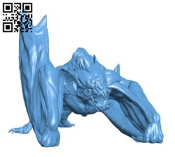 Dire Bat H001519 file stl free download 3D Model for CNC and 3d printer
