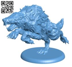 Dire Wolf H002106 file stl free download 3D Model for CNC and 3d printer