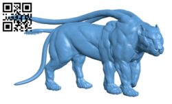 Displaced Beast H002288 file stl free download 3D Model for CNC and 3d printer