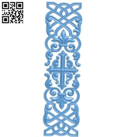 Door pattern A006639 download free stl files 3d model for CNC wood carving