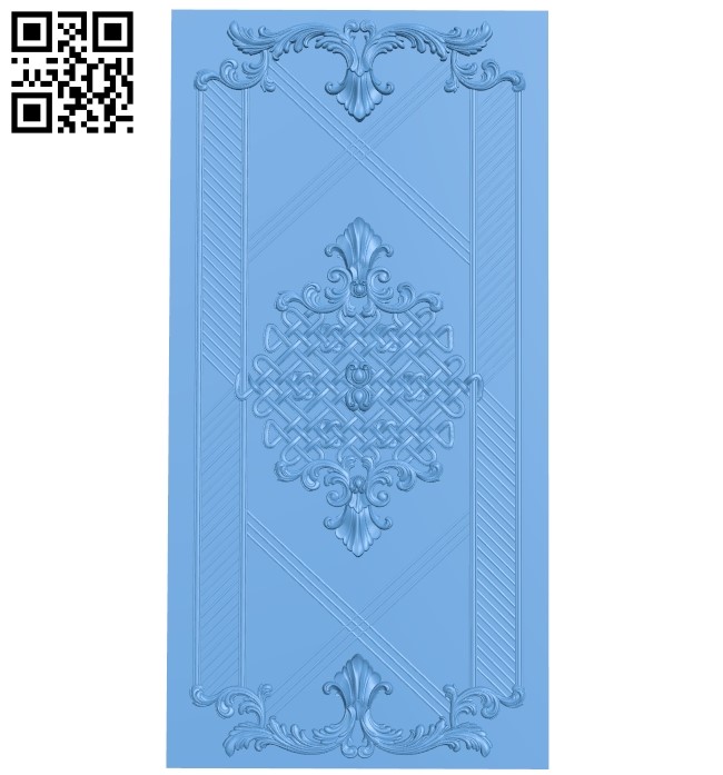 Door pattern A006647 download free stl files 3d model for CNC wood carving