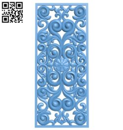 Door pattern A006680 download free stl files 3d model for CNC wood carving