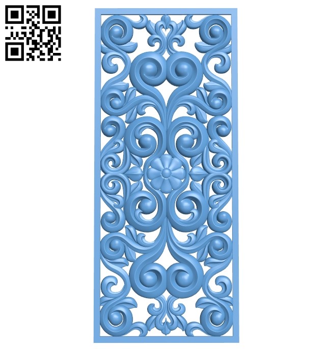 Door pattern A006680 download free stl files 3d model for CNC wood carving