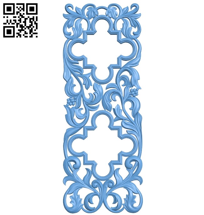 Door pattern A006681 download free stl files 3d model for CNC wood carving