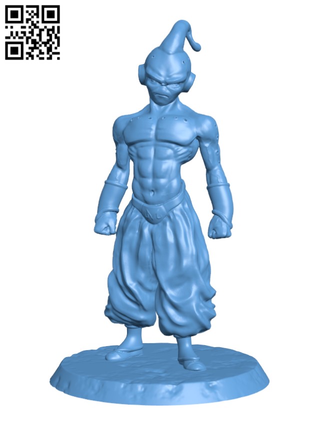 Dragon Ball - Kid Majin Boo H001520 file stl free download 3D Model for CNC and 3d printer