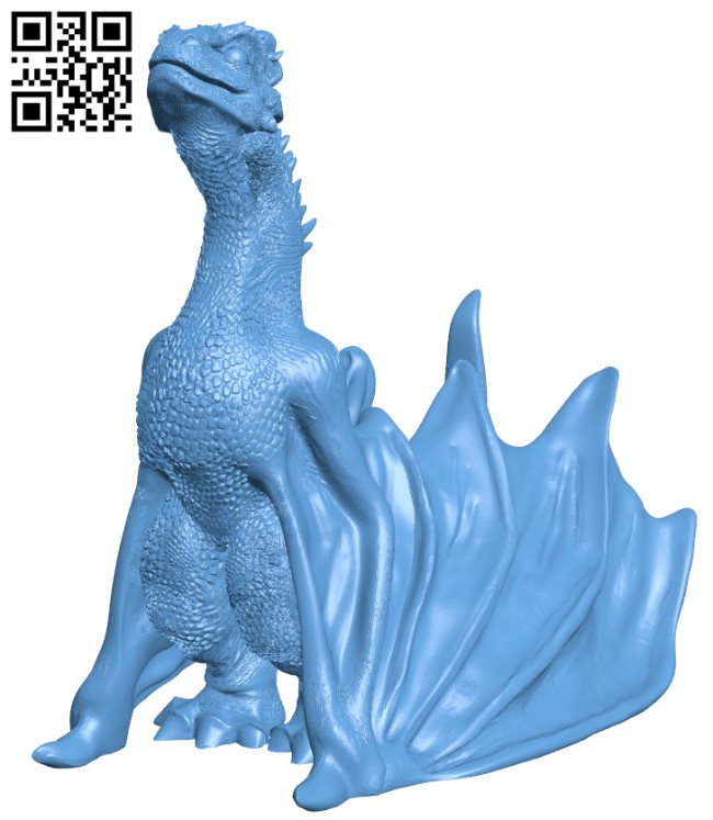 Dragon - Game of Thrones H001646 file stl free download 3D Model for CNC and 3d printer