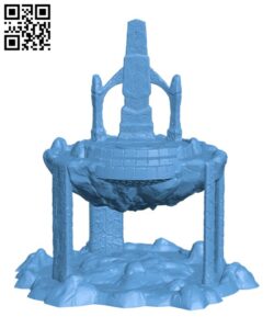 Elven Floating Island H002224 file stl free download 3D Model for CNC and 3d printer