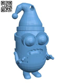 Festive minion ordement H001875 file stl free download 3D Model for CNC and 3d printer