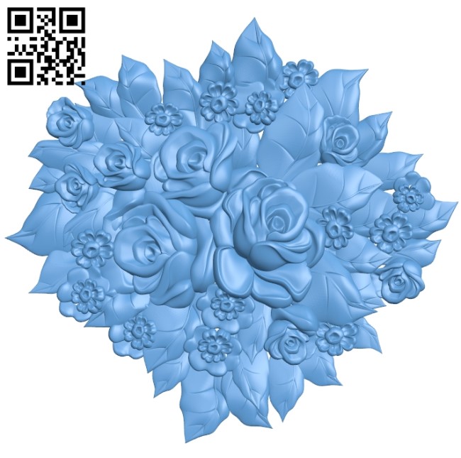 Flower pattern A006631 download free stl files 3d model for CNC wood carving