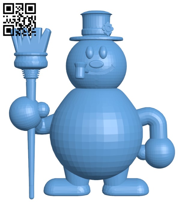 Frosty the Snowman H001700 file stl free download 3D Model for CNC and 3d printer
