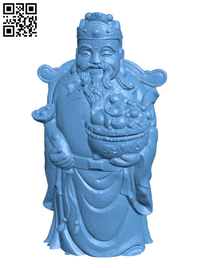 God of Money H002229 file stl free download 3D Model for CNC and 3d printer