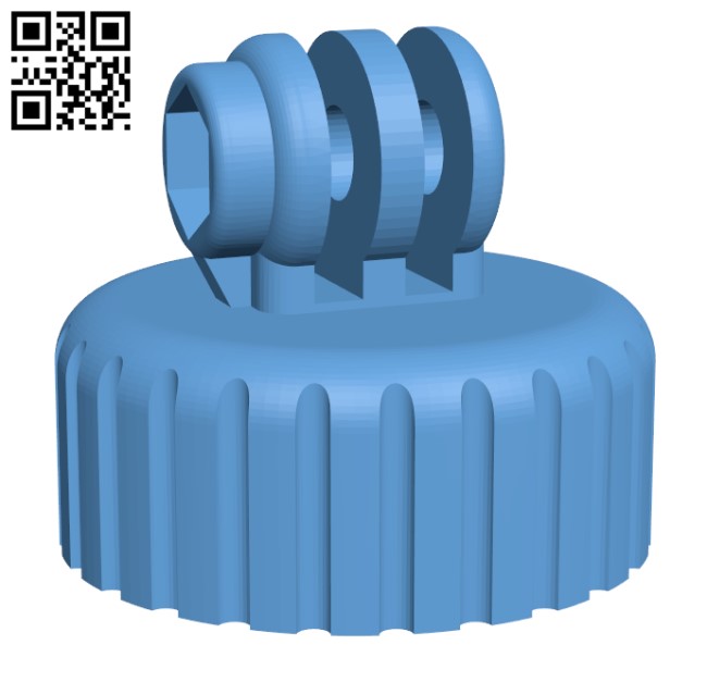 Gopro Camera Bottle Cap Buoyancy Adapter H002293 file stl free download 3D Model for CNC and 3d printer