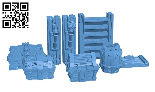 Gothic City - Dungeon Pack H002230 file stl free download 3D Model for CNC and 3d printer
