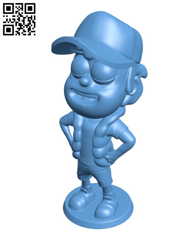 Gravity Falls - Dipper Pines H002294 file stl free download 3D Model for CNC and 3d printer