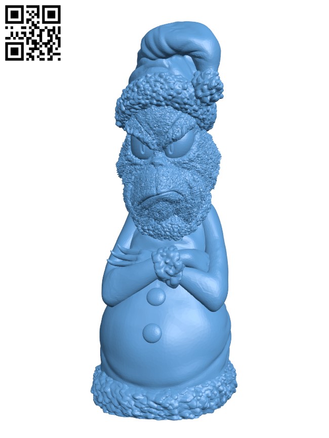 Grinch tree ornament H001940 file stl free download 3D Model for CNC and 3d printer