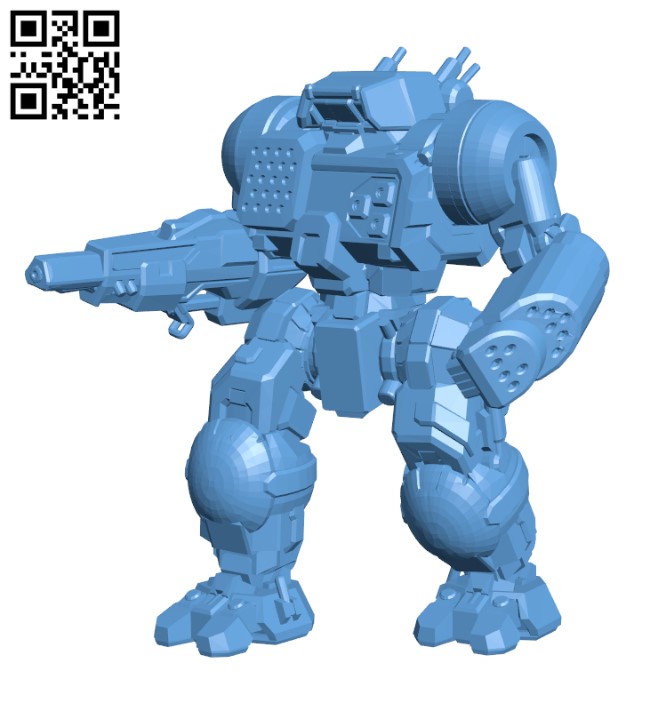 HGN-IIC Highlander for Battletech - Robot H002055 file stl free download 3D Model for CNC and 3d printer
