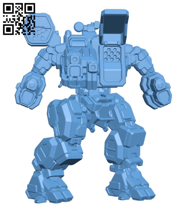 HSN-7D Hellspawn for Battletech - Robot H001527 file stl free download 3D Model for CNC and 3d printer