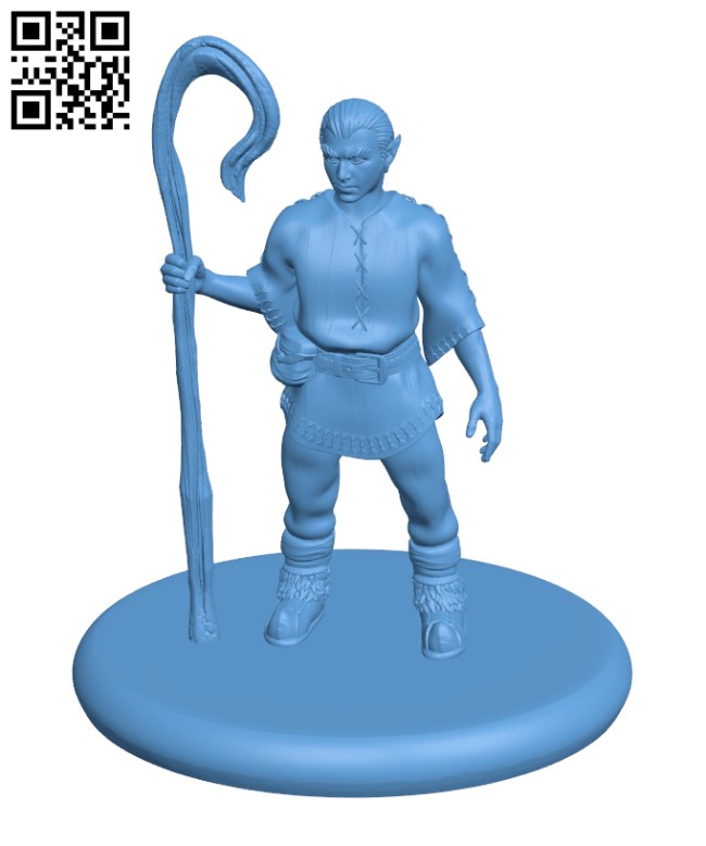 Halfling Shepherd H002113 file stl free download 3D Model for CNC and 3d printer