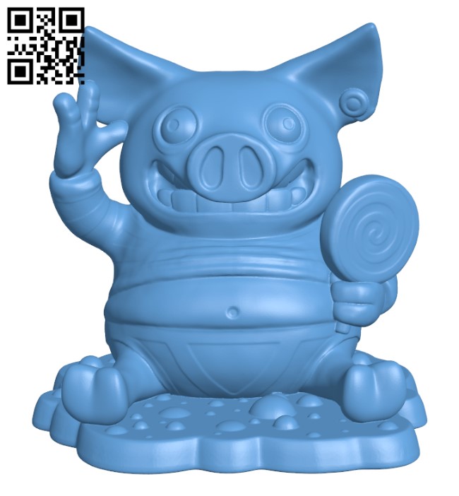 Happy Pig Bank H002234 file stl free download 3D Model for CNC and 3d printer