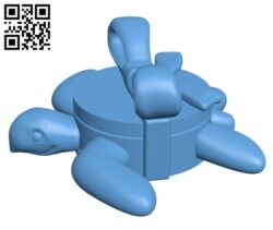 Hawksbill Sea Turtle H001771 file stl free download 3D Model for CNC and 3d printer