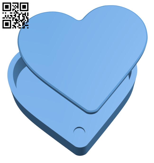 Heart Gift Box for Flexi Duck by IK3D, Download free STL model