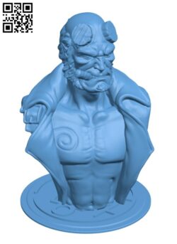 Hellboy Bust H001942 file stl free download 3D Model for CNC and 3d printer