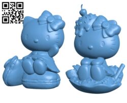 Hello Kitty H001994 file stl free download 3D Model for CNC and 3d printer