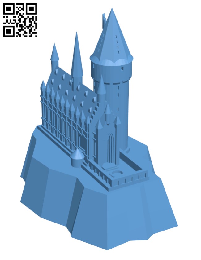 Hogwarts Castle lamp H002169 file stl free download 3D Model for CNC and 3d printer