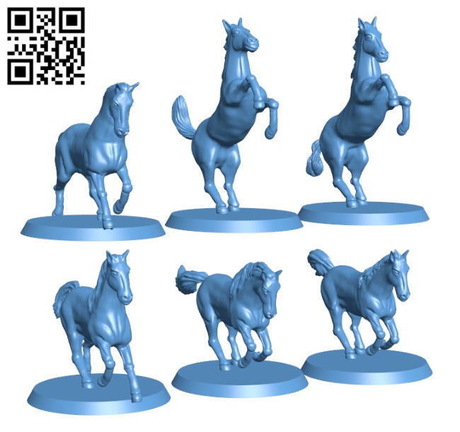 Horses H001943 file stl free download 3D Model for CNC and 3d printer