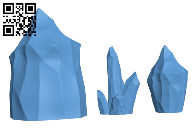 Ice Shards H002170 file stl free download 3D Model for CNC and 3d printer