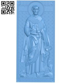 Icon Saint Timothy A006669 download free stl files 3d model for CNC wood carving