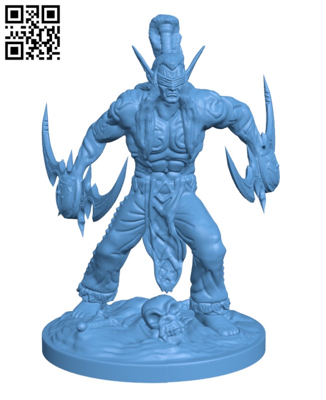 Illidan from Heroes Of The Storm H001702 file stl free download 3D Model for CNC and 3d printer