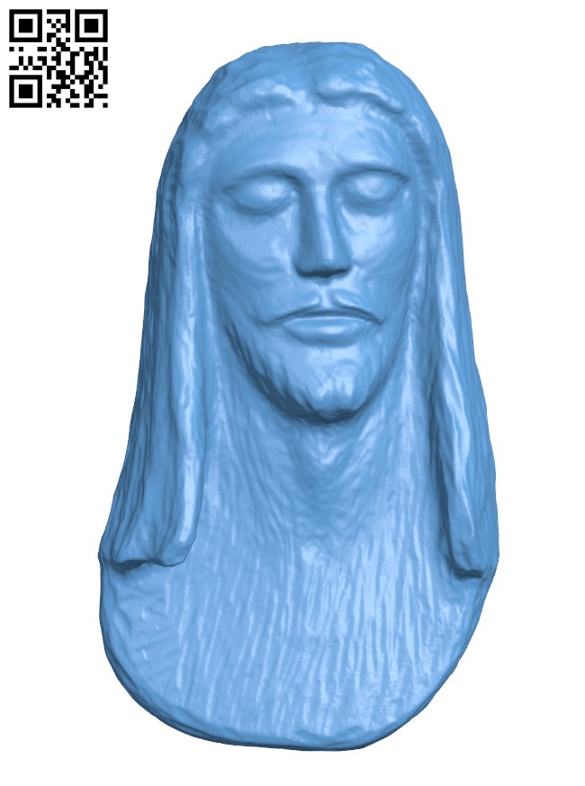 Jesus Christ Face H001406 file stl free download 3D Model for CNC and 3d printer