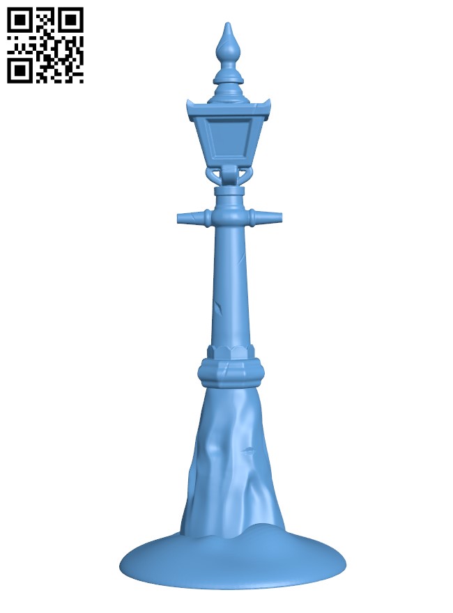 Lamppost Freebie H001824 file stl free download 3D Model for CNC and 3d printer